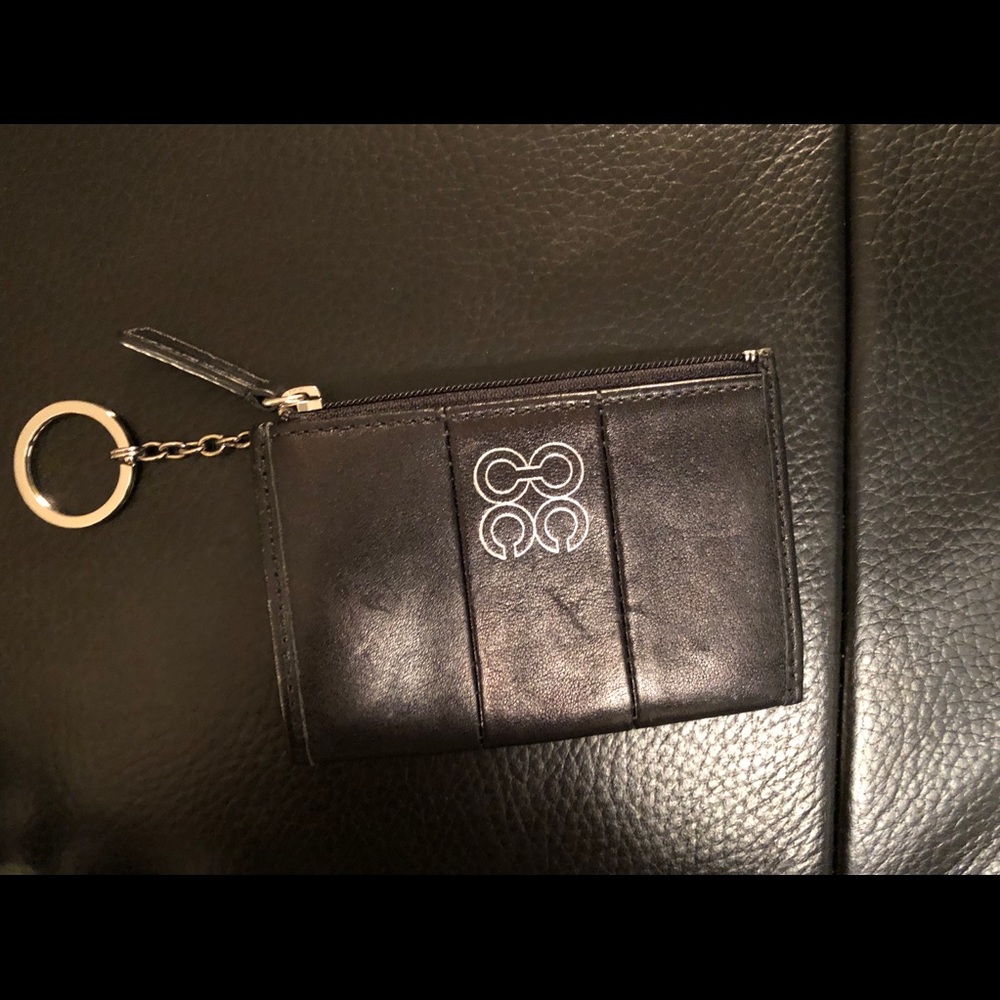 Coach leather change purse